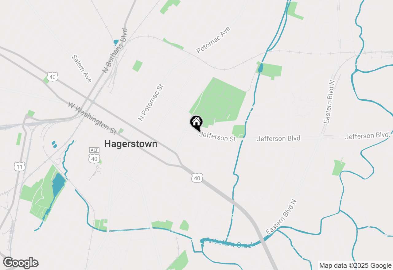 Map of 401 Jefferson Street, Hagerstown, MD 21740
