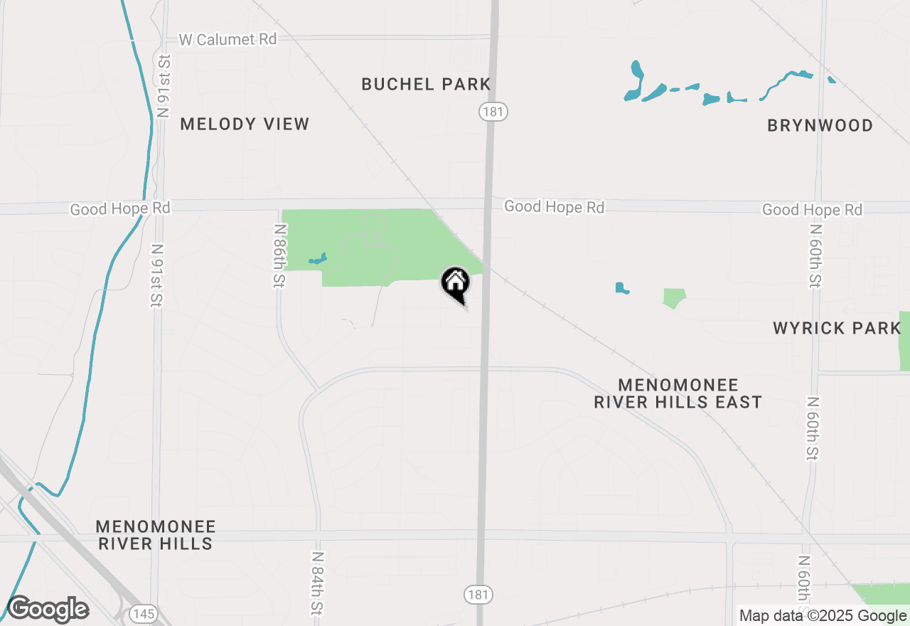 Map of 7707 W Hustis St, Milwaukee, WI 53223