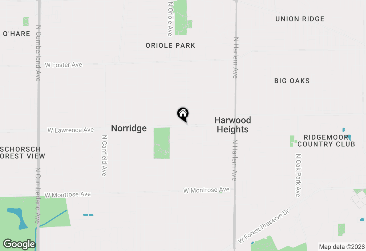 Map of 7512 W Lawrence Avenue #1B, Harwood Heights, IL 60706