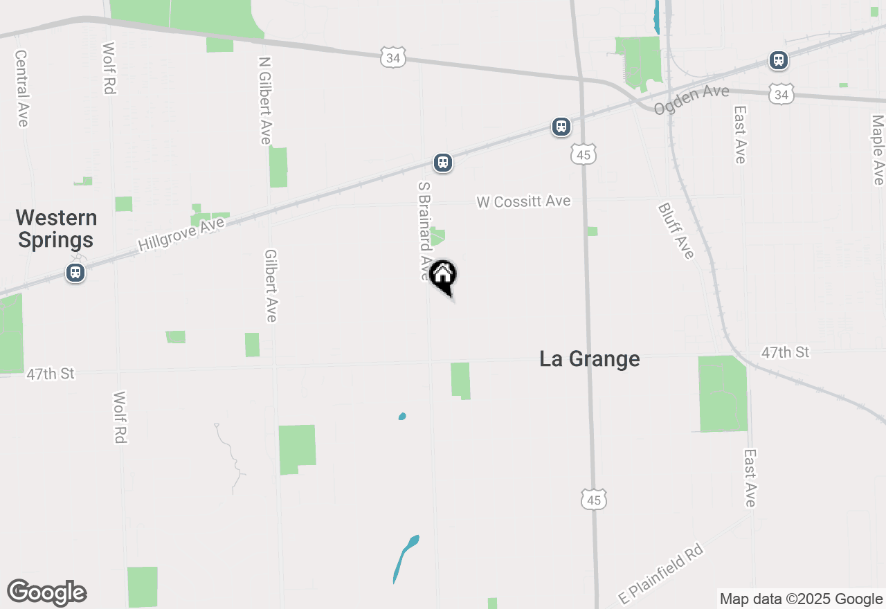 Map of 332 S Stone Avenue, La Grange, IL 60525