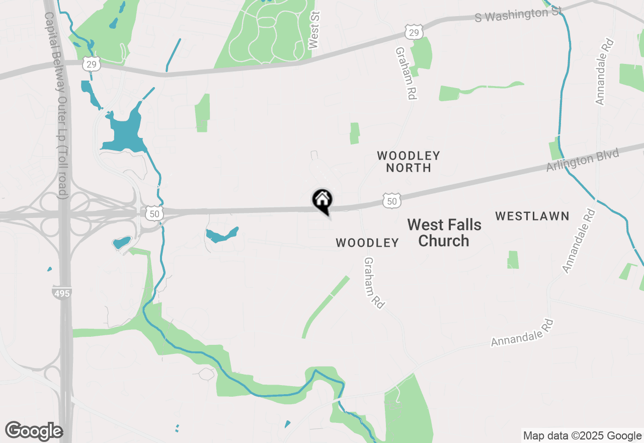Map of 7383 Old Airfield Lane, Falls Church, VA 22042