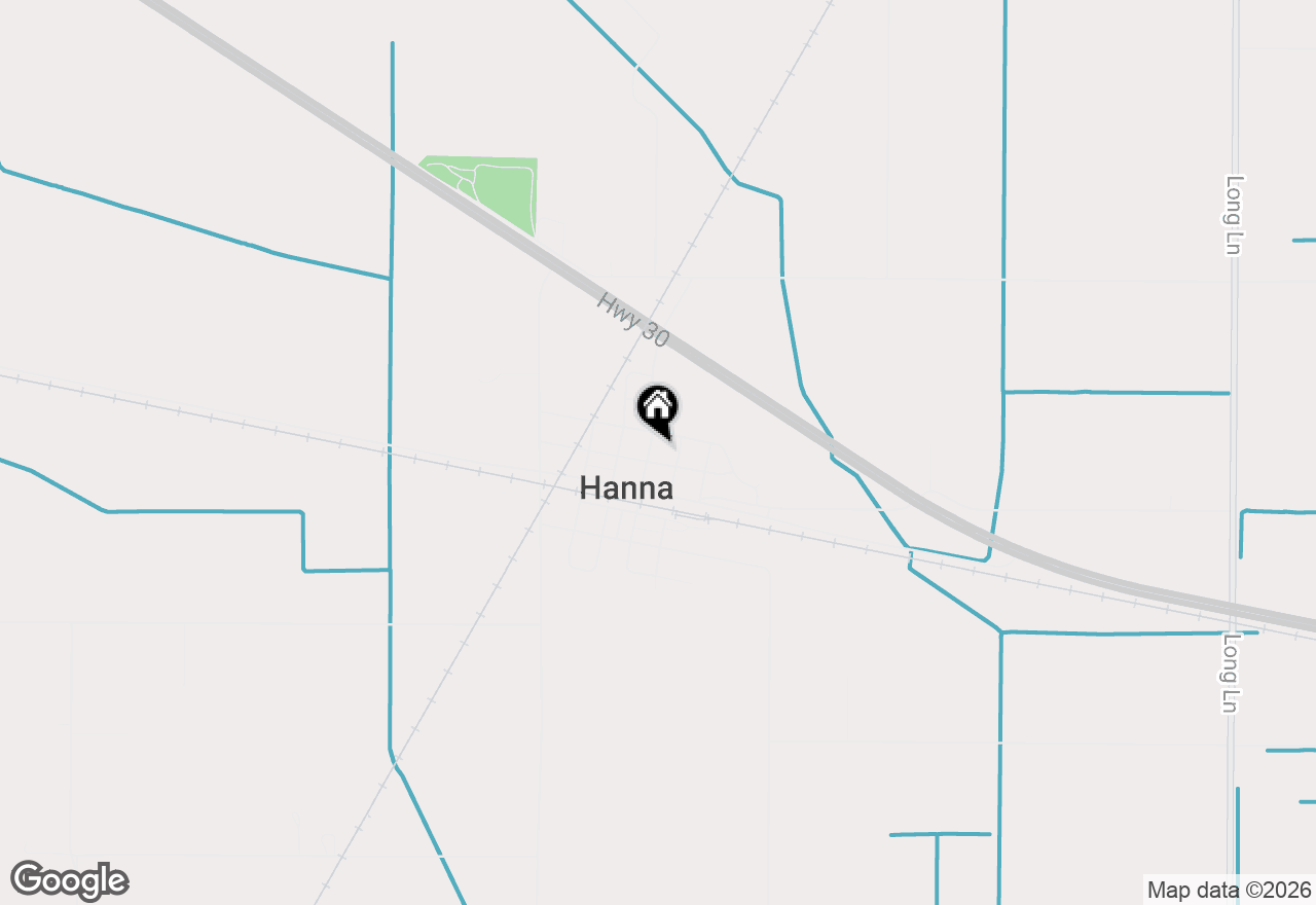 Map of 105 N Thompson Street, Hanna, IN 46340