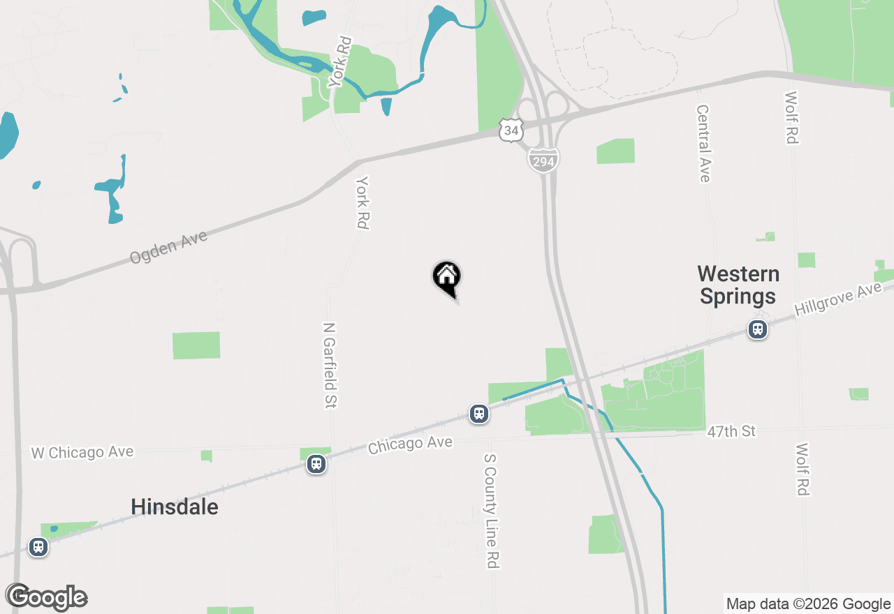 Map of 352 Ravine Road, Hinsdale, IL 60521
