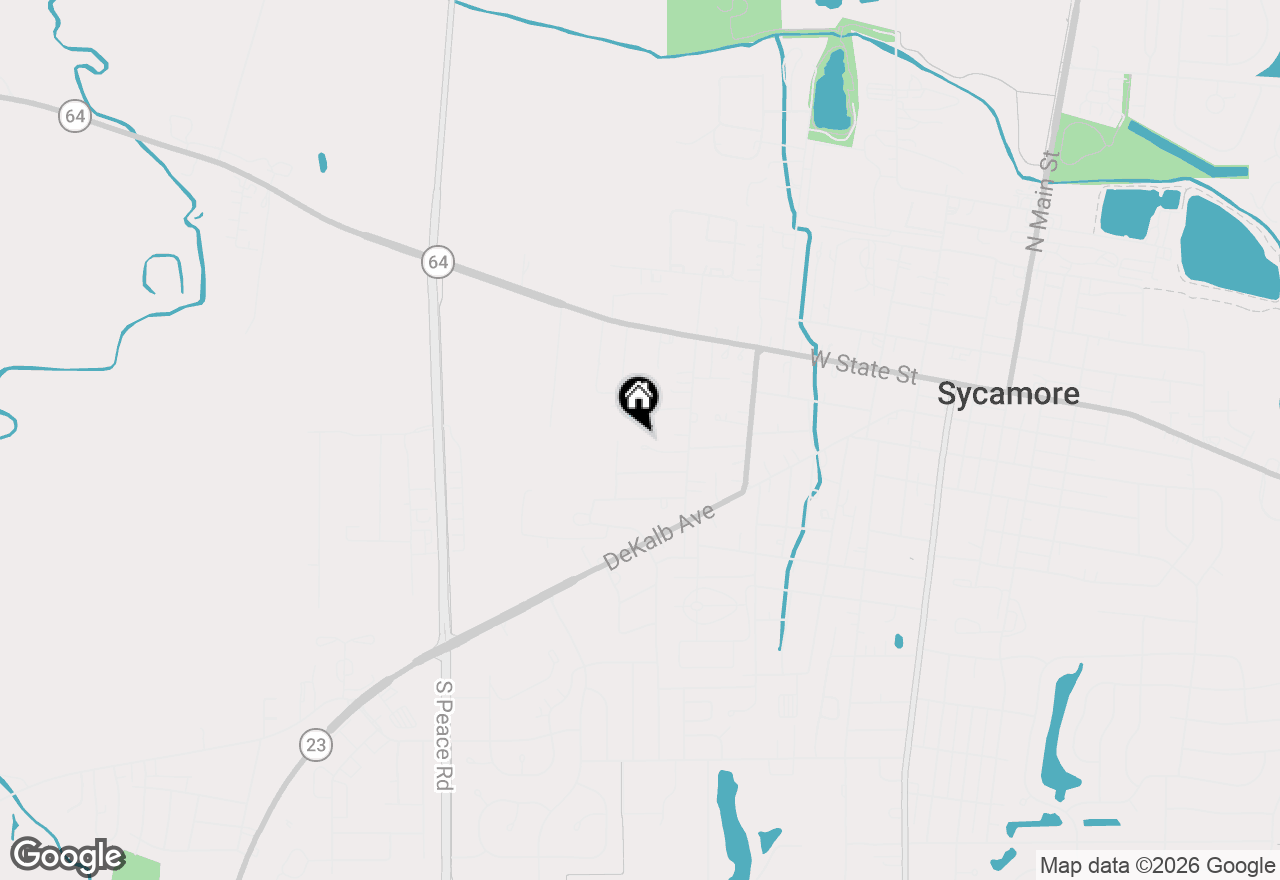 Map of 921 Birchwood Drive, Sycamore, IL 60178