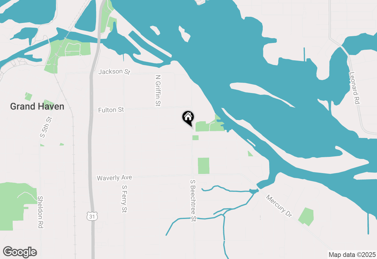 Map of 1447 Franklin Avenue, Grand Haven, MI 49417