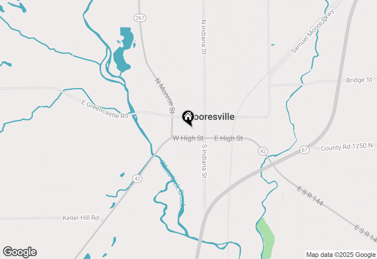 Map of 61 W Harrison Street, Mooresville, IN 46158