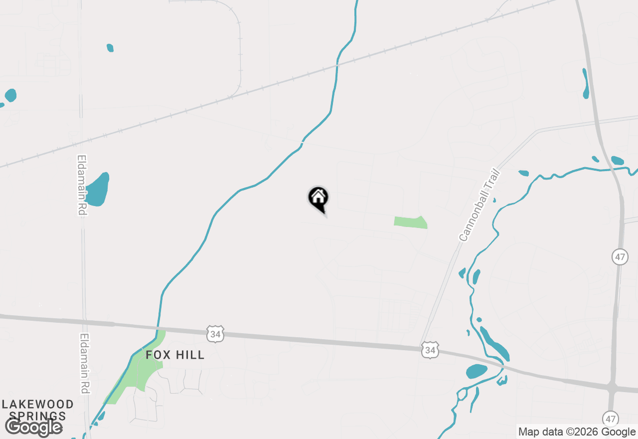 Map of 1121 Blackberry Shore Lane, Yorkville, IL 60560