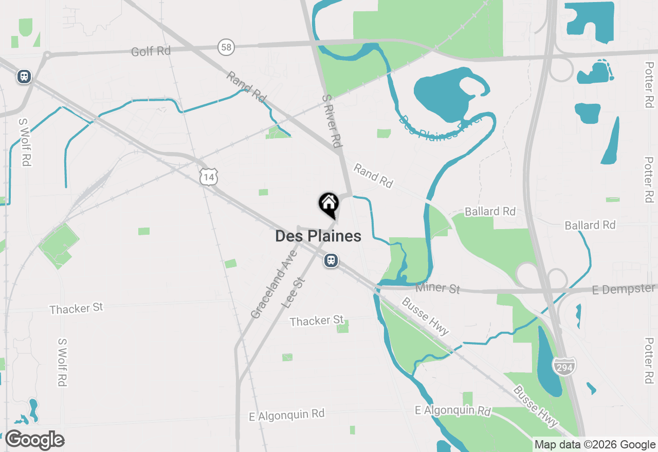 Map of 1480 Jefferson Street #401, Des Plaines, IL 60016