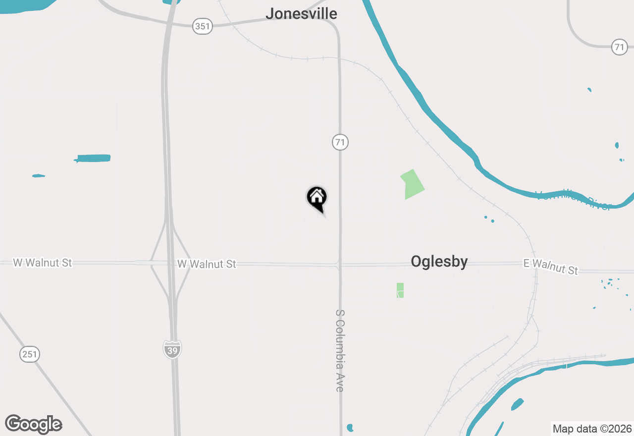 Map of Lot 7 Sunset Boulevard, Oglesby, IL 61348