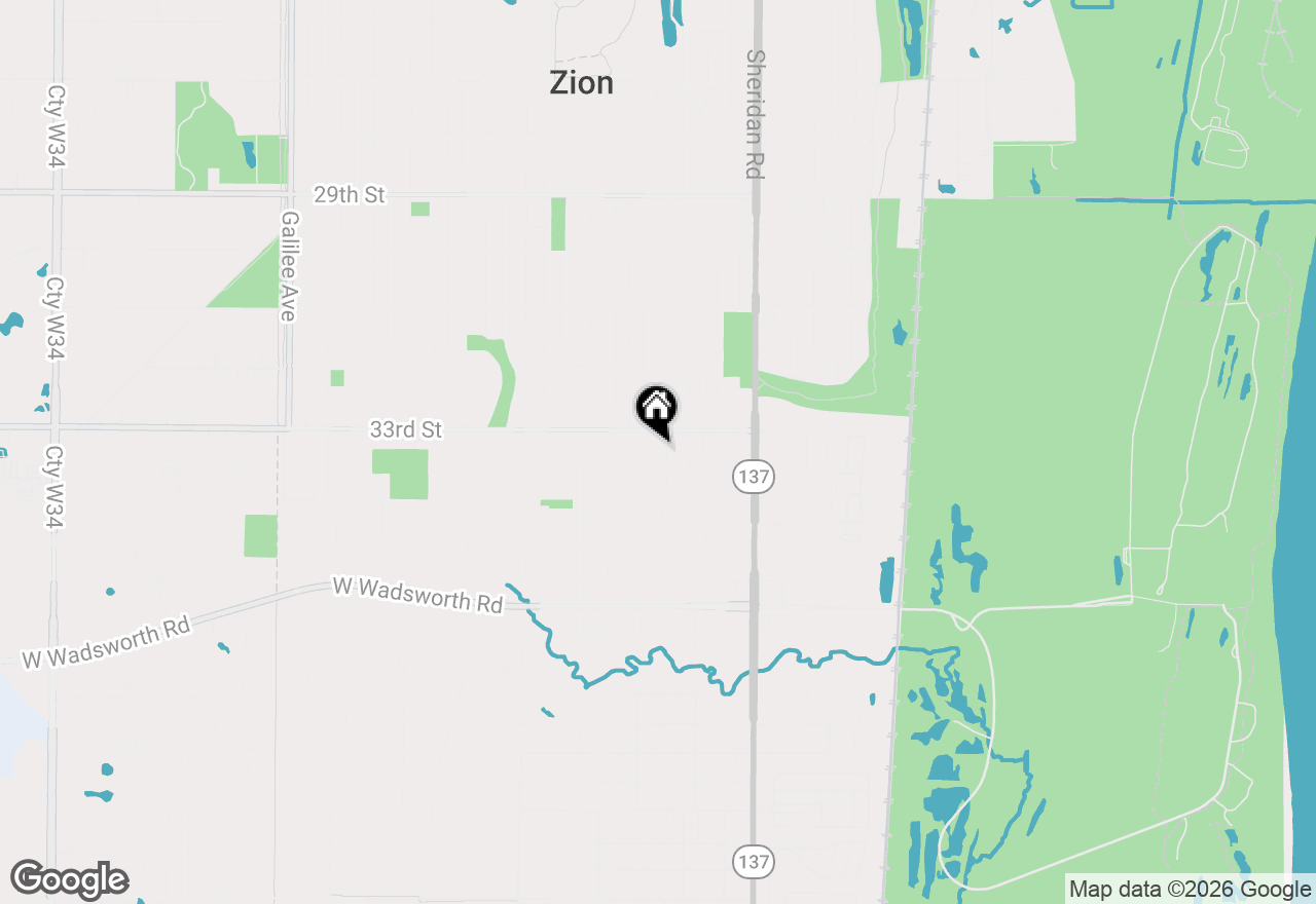 Map of 1414 Yale Avenue, Zion, IL 60099