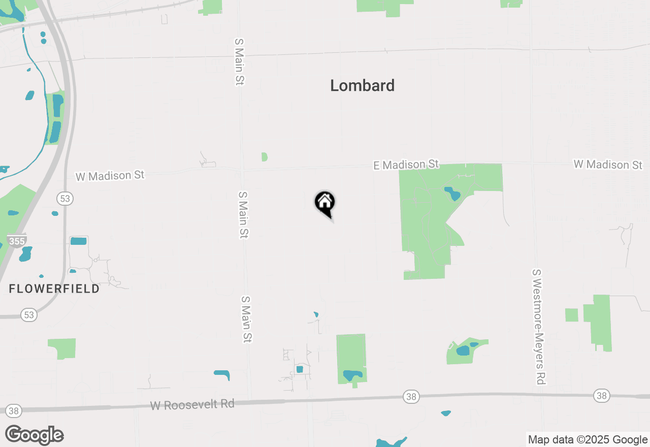 Map of 782 S Stuart Avenue, Elmhurst, IL 60126