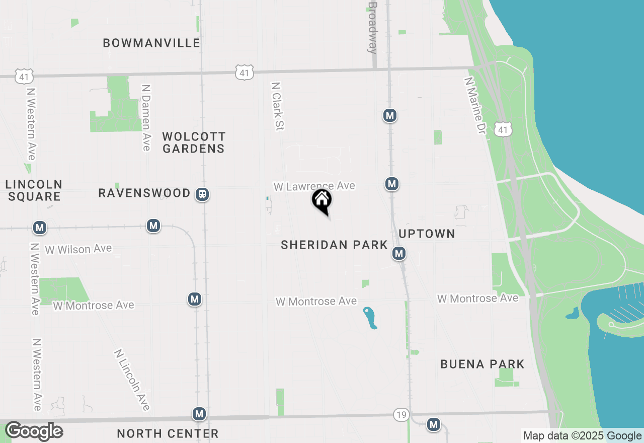 Map of 4646 N Beacon Street #201, Chicago, IL 60640