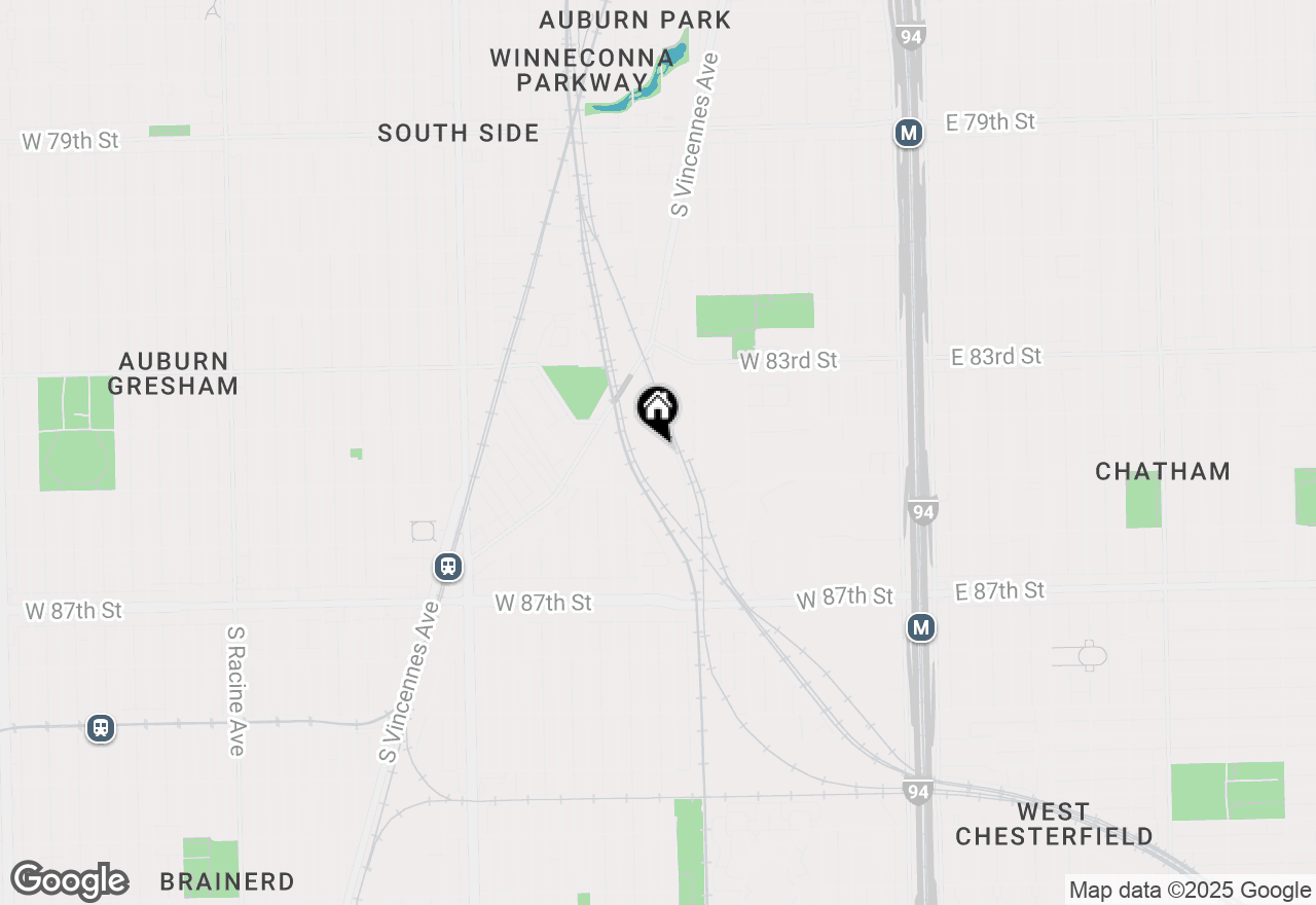 Map of 8500 S Stewart Avenue, Chicago, IL 60620