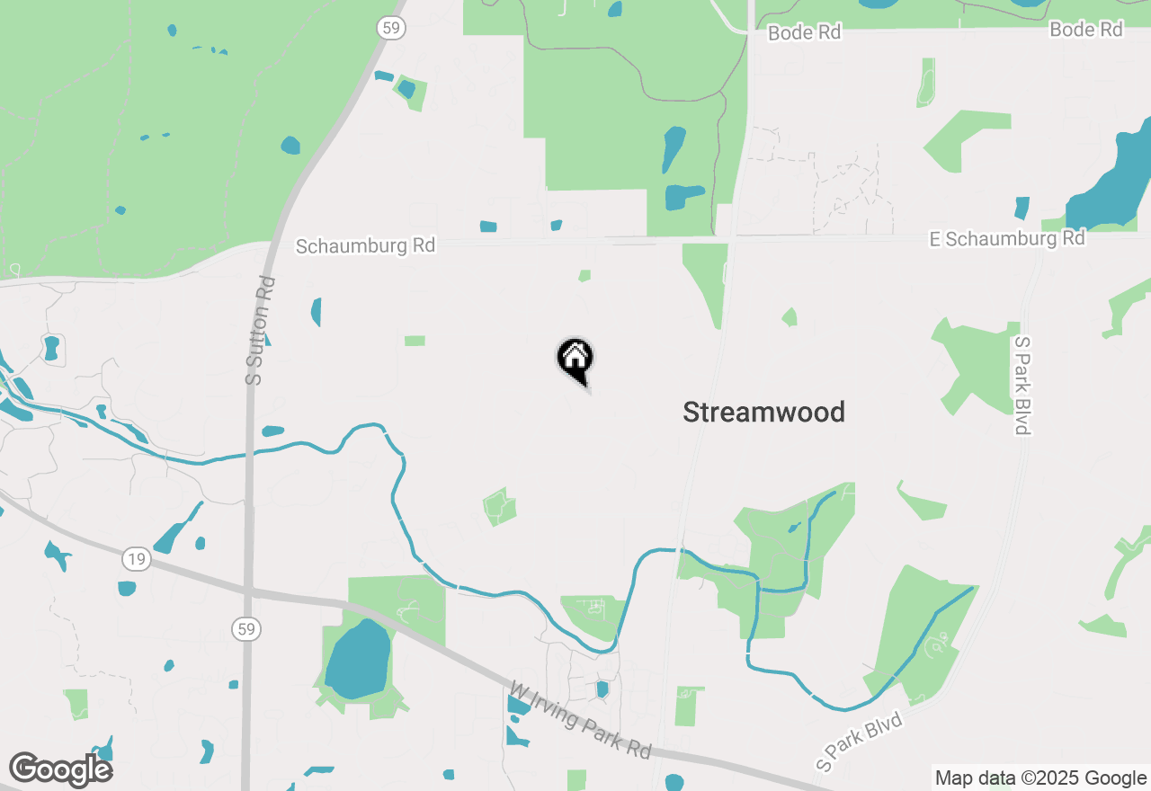 Map of 125 Jefferson Lane, Streamwood, IL 60107