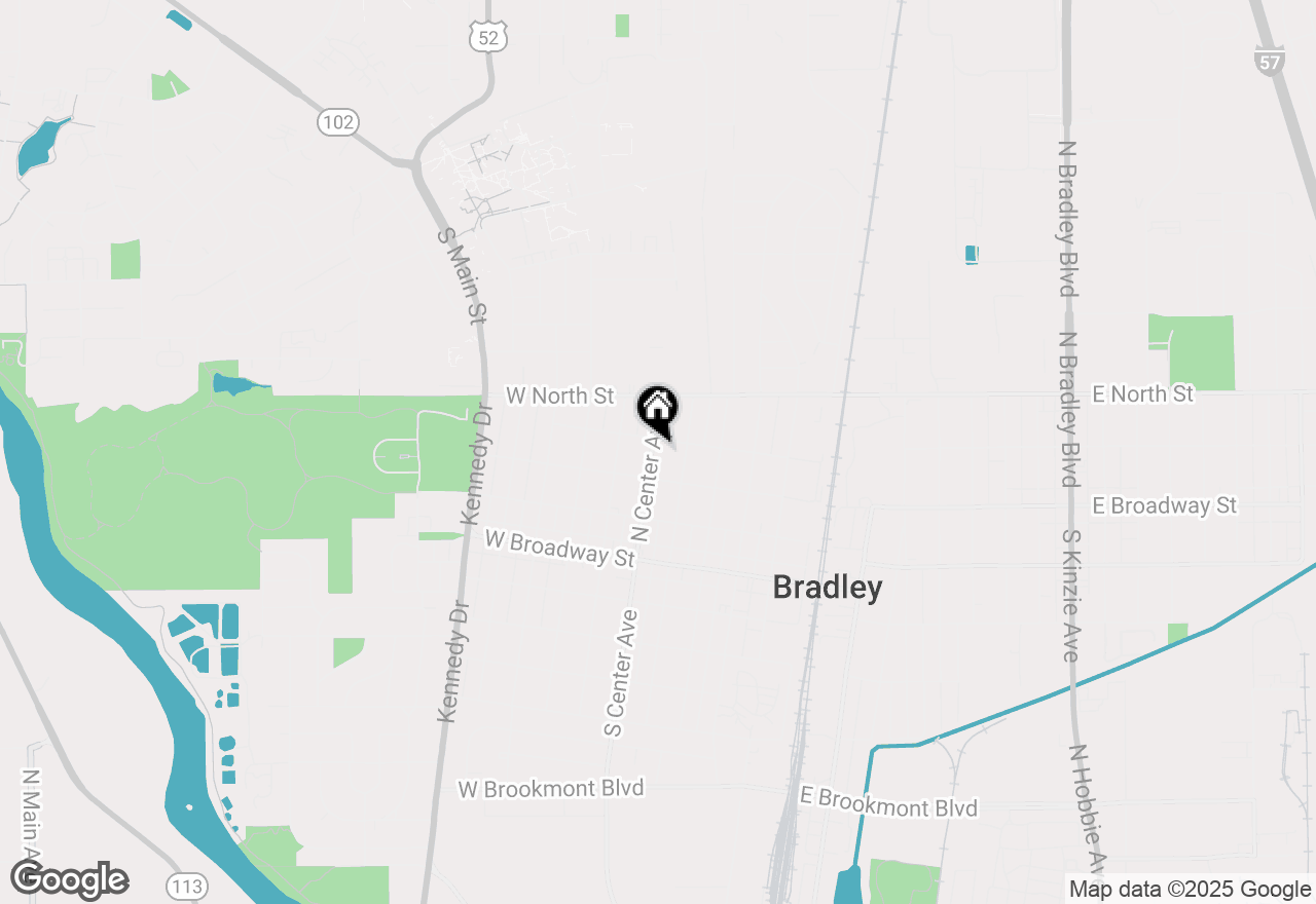 Map of 372 N Center Avenue, Bradley, IL 60915