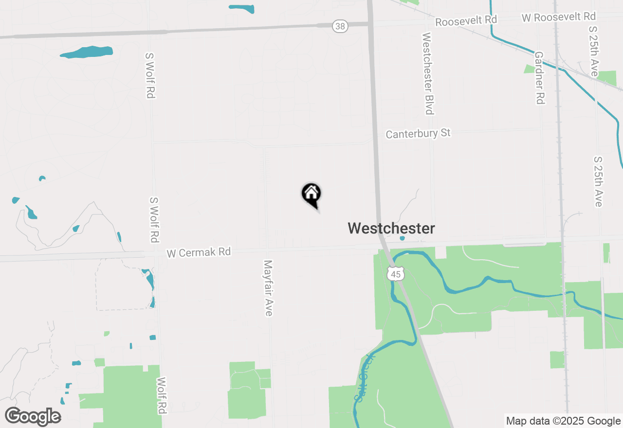Map of 1921 Buckingham Avenue, Westchester, IL 60154
