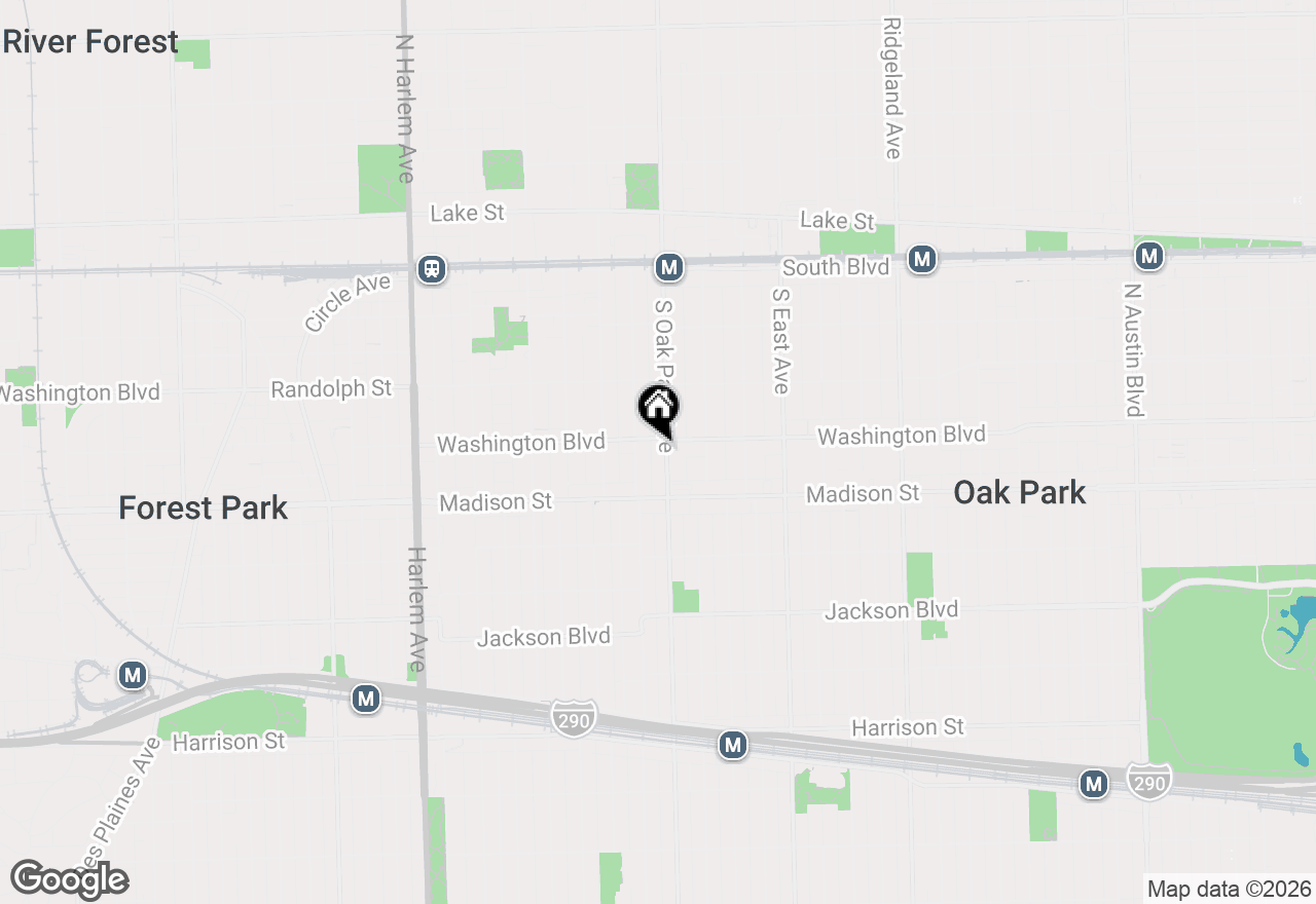 Map of 407 S Oak Park Avenue #H, Oak Park, IL 60302