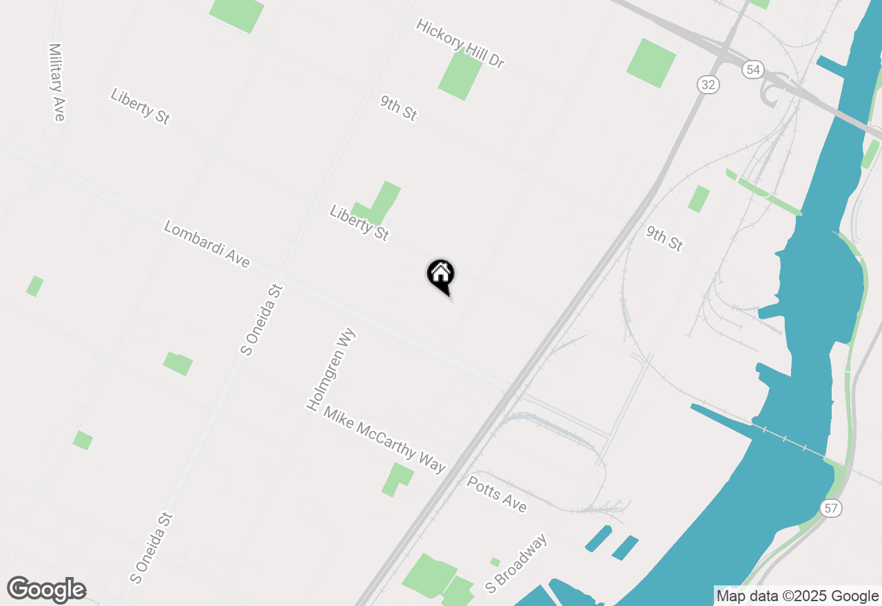 Map of 1744 13th Ave, Green Bay, WI 54304