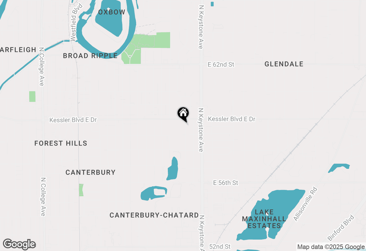 Map of 5872 Hillside Avenue, Indianapolis, IN 46220
