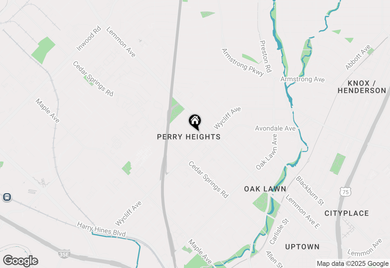 Map of 4335 Rawlins Street, Dallas, TX 75219