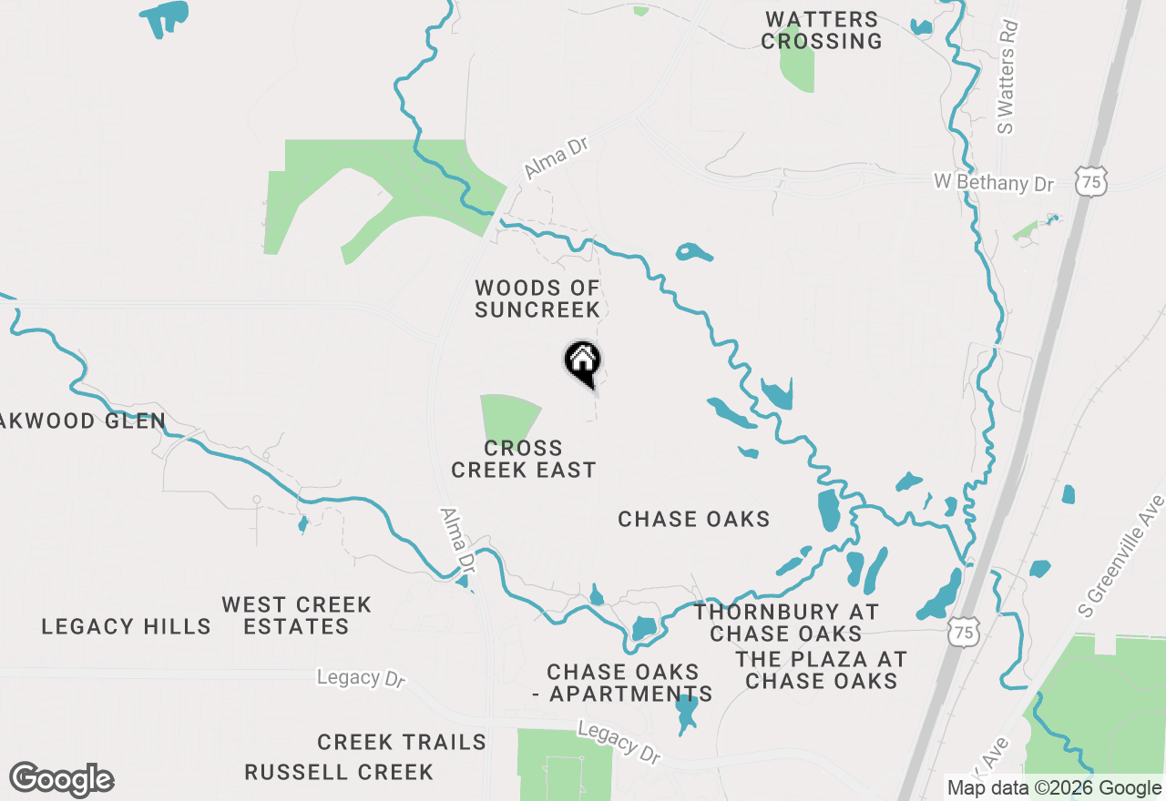 Map of 7820 Roberta Drive, Plano, TX 75025