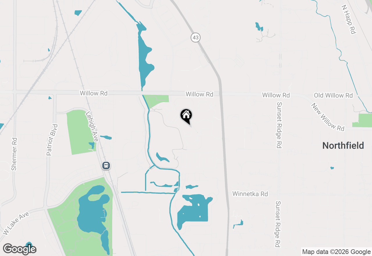 Map of 1827 Waterbury Circle, Glenview, IL 60025