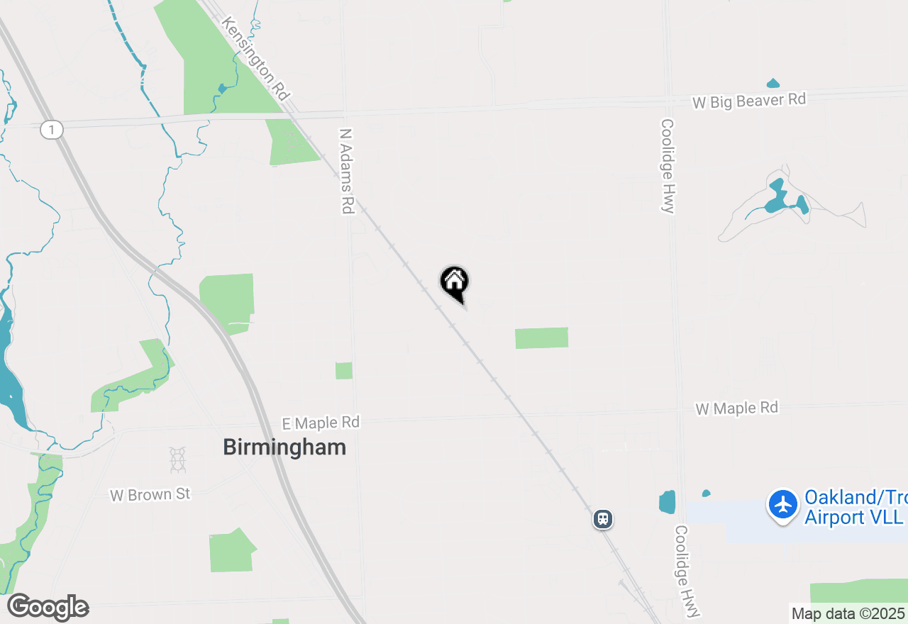 Map of 1735 Graefield Road, Birmingham, MI 48009