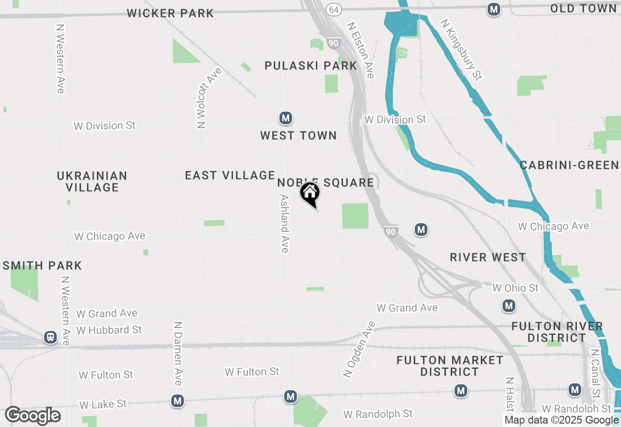Map of 838 N Greenview Avenue #3, Chicago, IL 60642