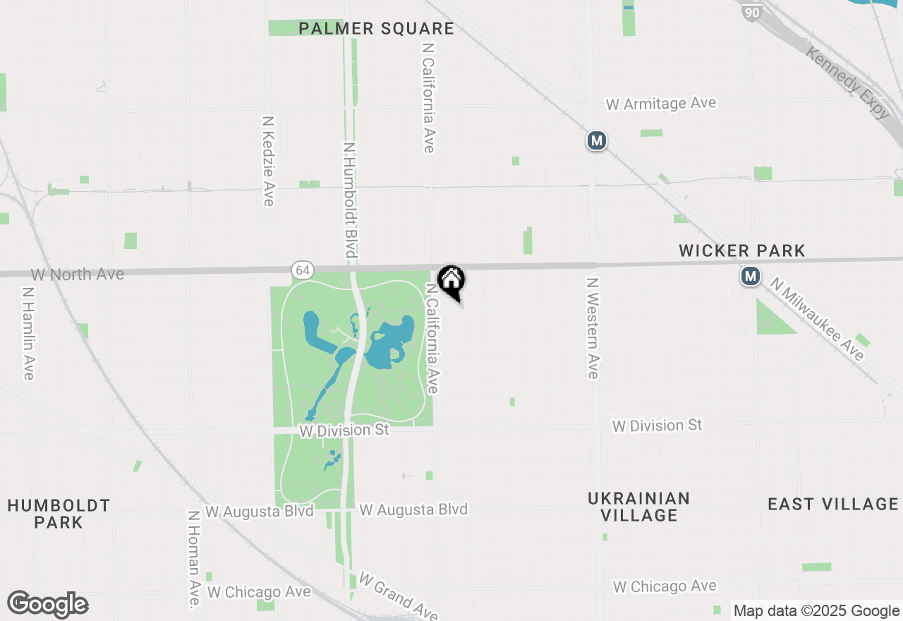 Map of 1456 N Fairfield Avenue #1, Chicago, IL 60622