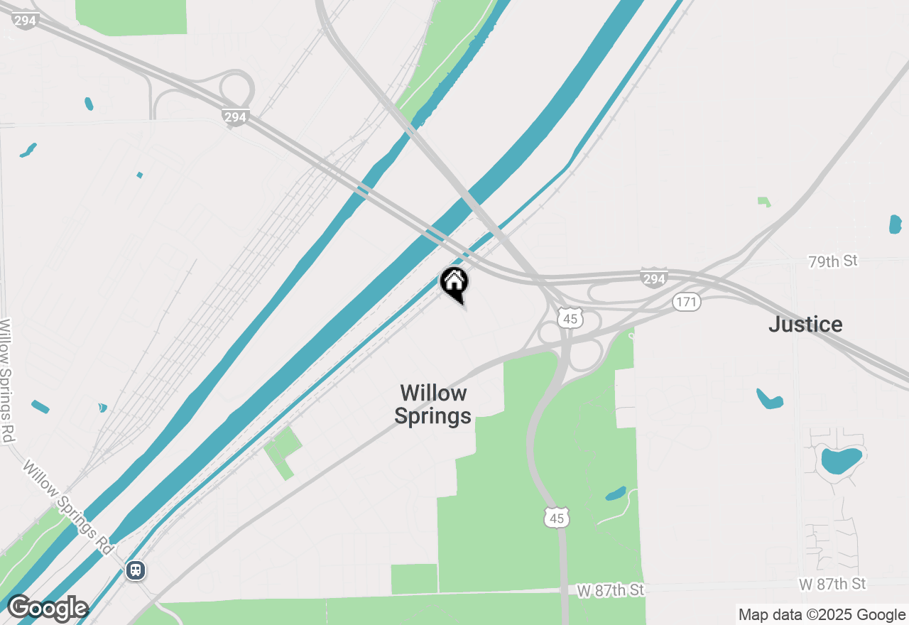 Map of 217 W Rust Trail, Willow Springs, IL 60480