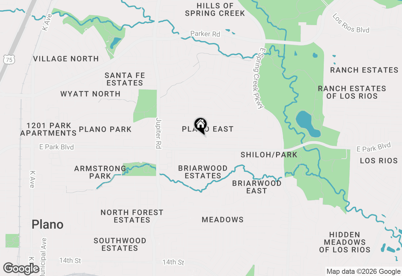 Map of 2805 Raintree Drive, Plano, TX 75074