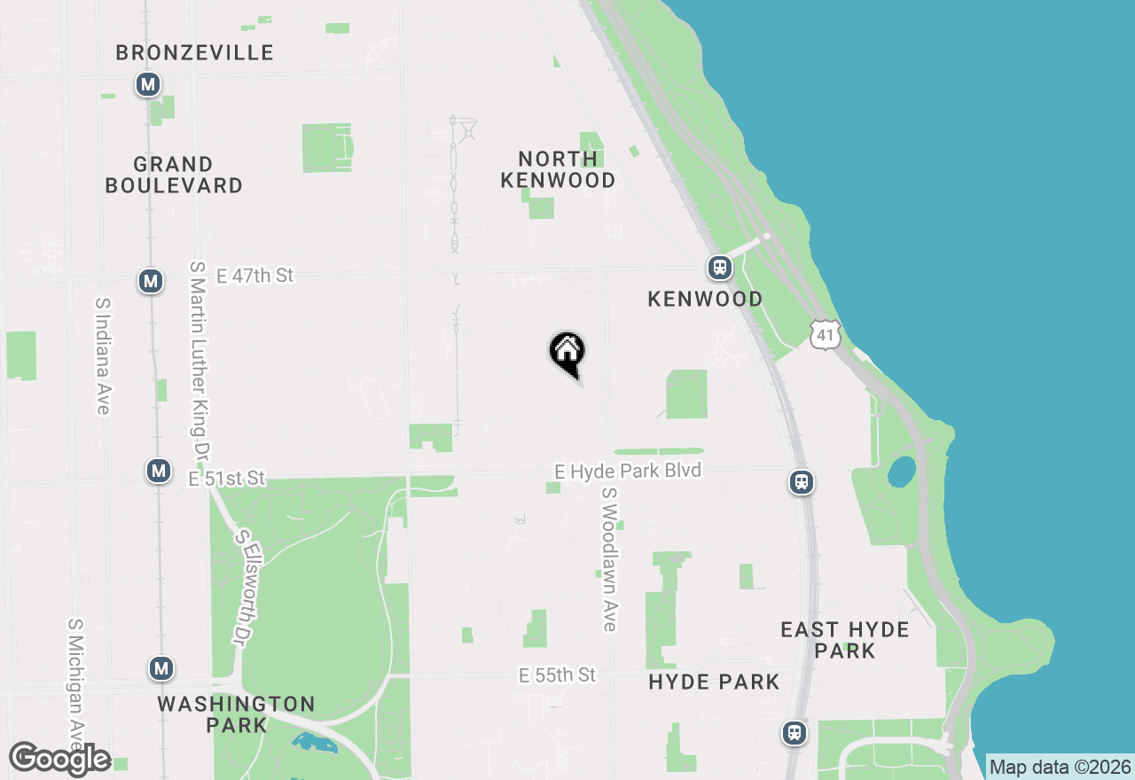 Map of 4923 S Greenwood Avenue, Chicago, IL 60615