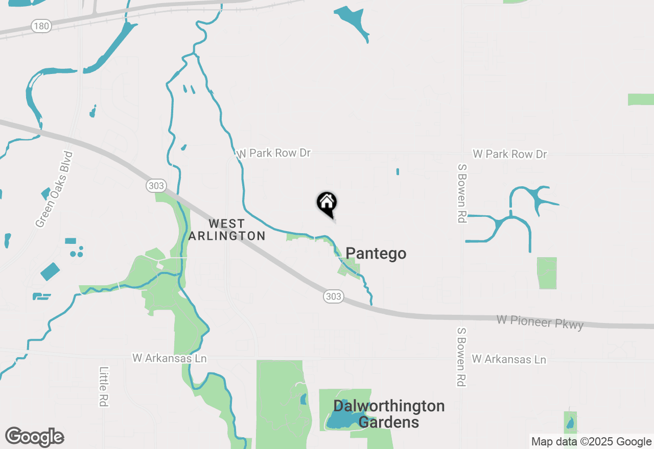 Map of 3302 Country Club Road, Pantego, TX 76013