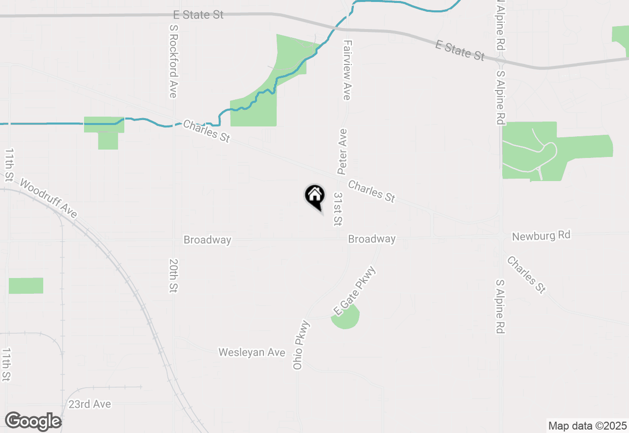 Map of 1316 29th Street, Rockford, IL 61108