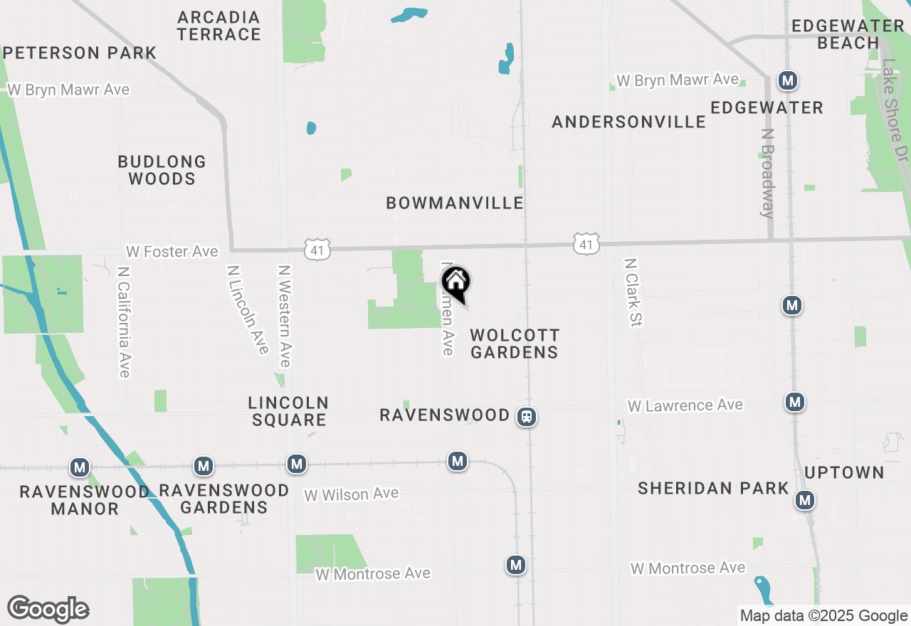 Map of 5021 N Damen Avenue #18, Chicago, IL 60625