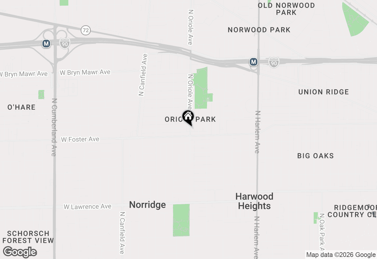 Map of 5222 N Oriole Avenue, Chicago, IL 60656