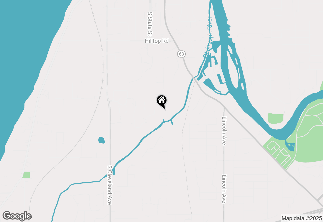 Map of 1334 S Manor Drive, St Joseph, MI 49085