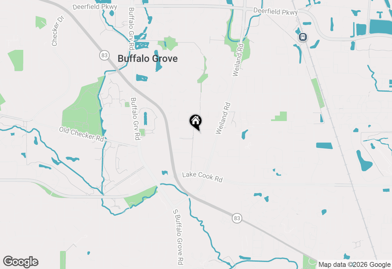 Map of 126 Woodstone Drive, Buffalo Grove, IL 60089