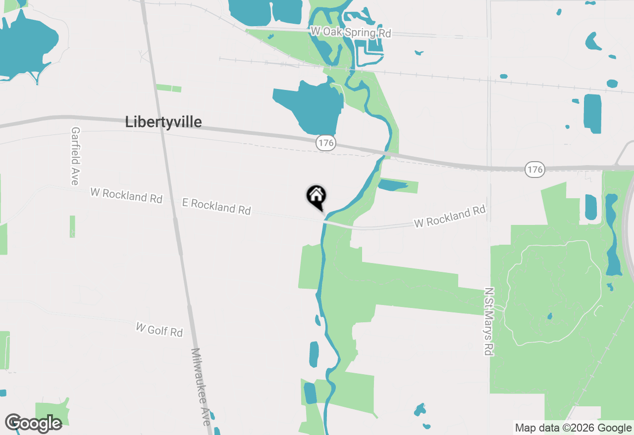 Map of 902 E Rockland Road, Libertyville, IL 60048