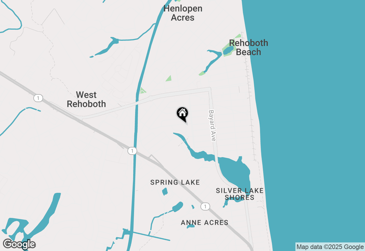 Map of 300 Hickman Street, Rehoboth Beach, DE 19971