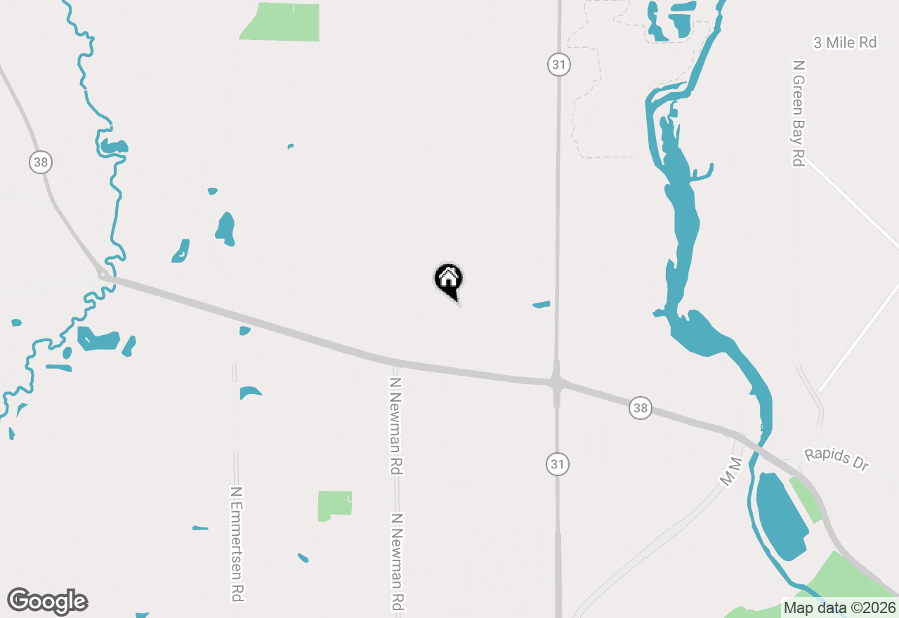 Map of 3153 Linden Ln, Racine, WI 53406