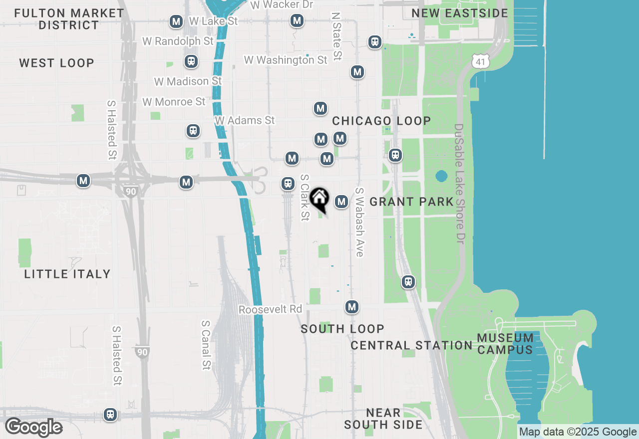 Map of 720 S Dearborn Street #1105, Chicago, IL 60605
