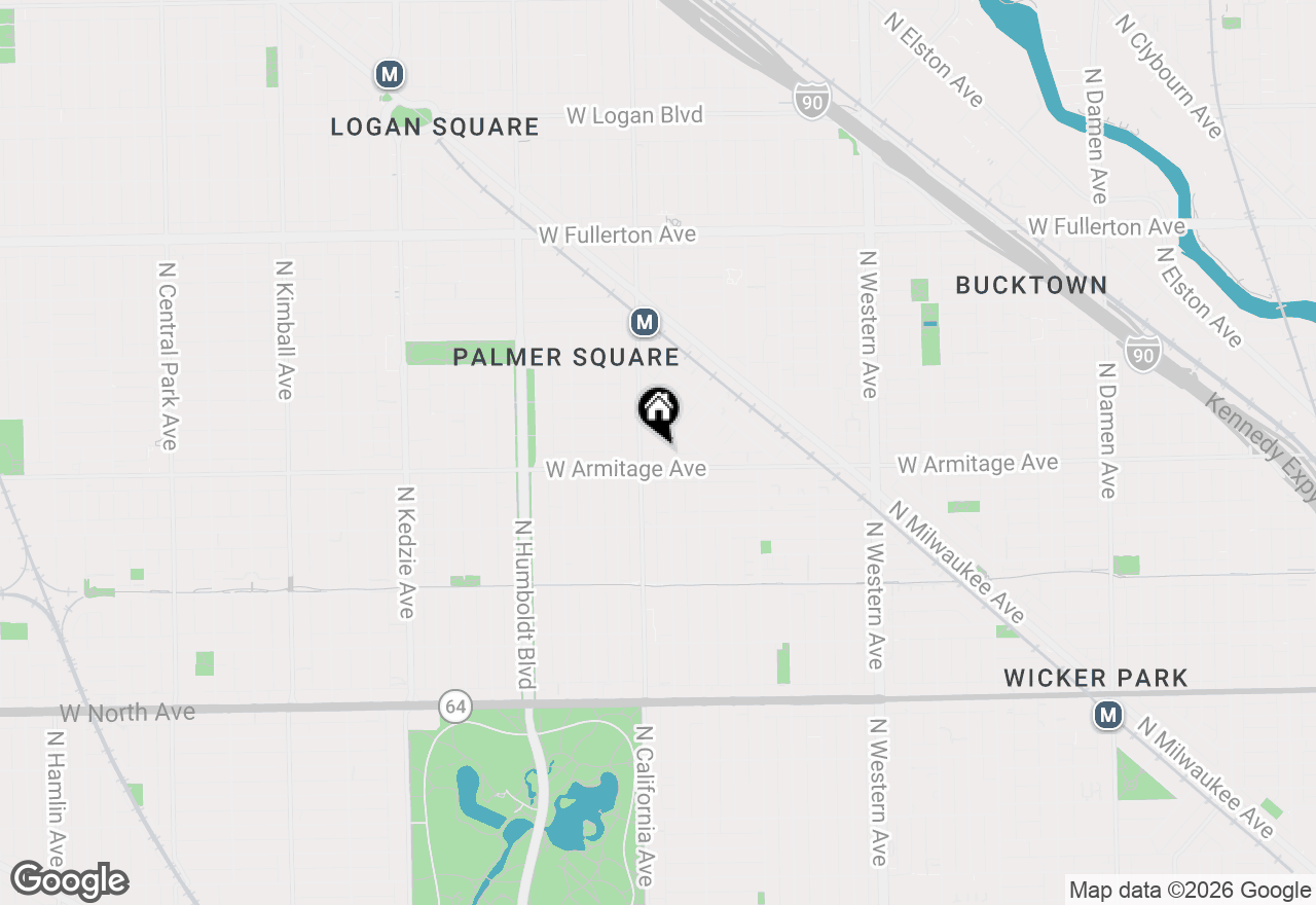 Map of 2771 W Francis Place #302N, Chicago, IL 60647