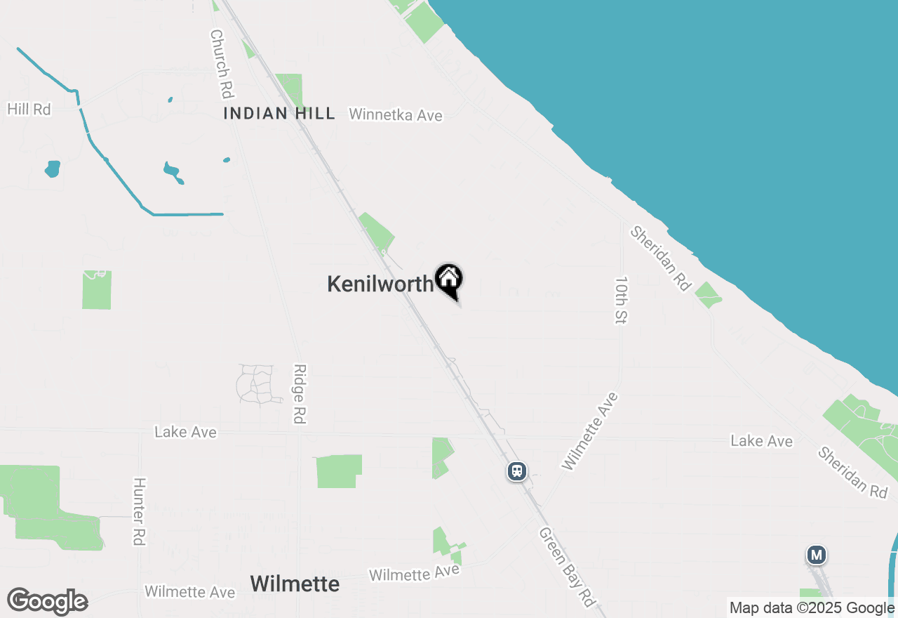 Map of 1400 Ashland Lane, Wilmette, IL 60091