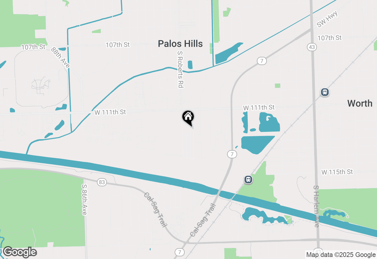 Map of 11220 Moraine Drive #2, Palos Hills, IL 60465