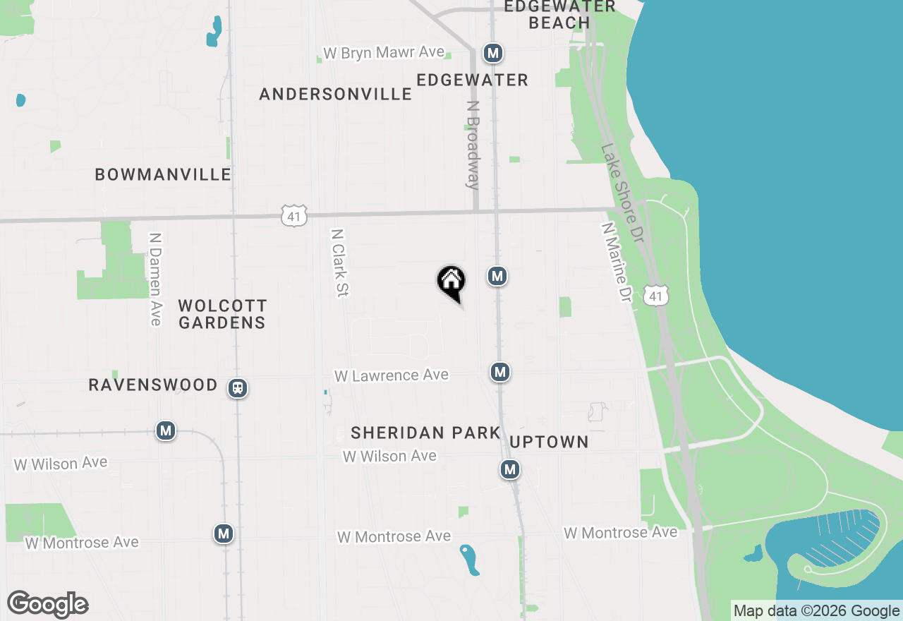 Map of 4910 N Magnolia Avenue, Chicago, IL 60640