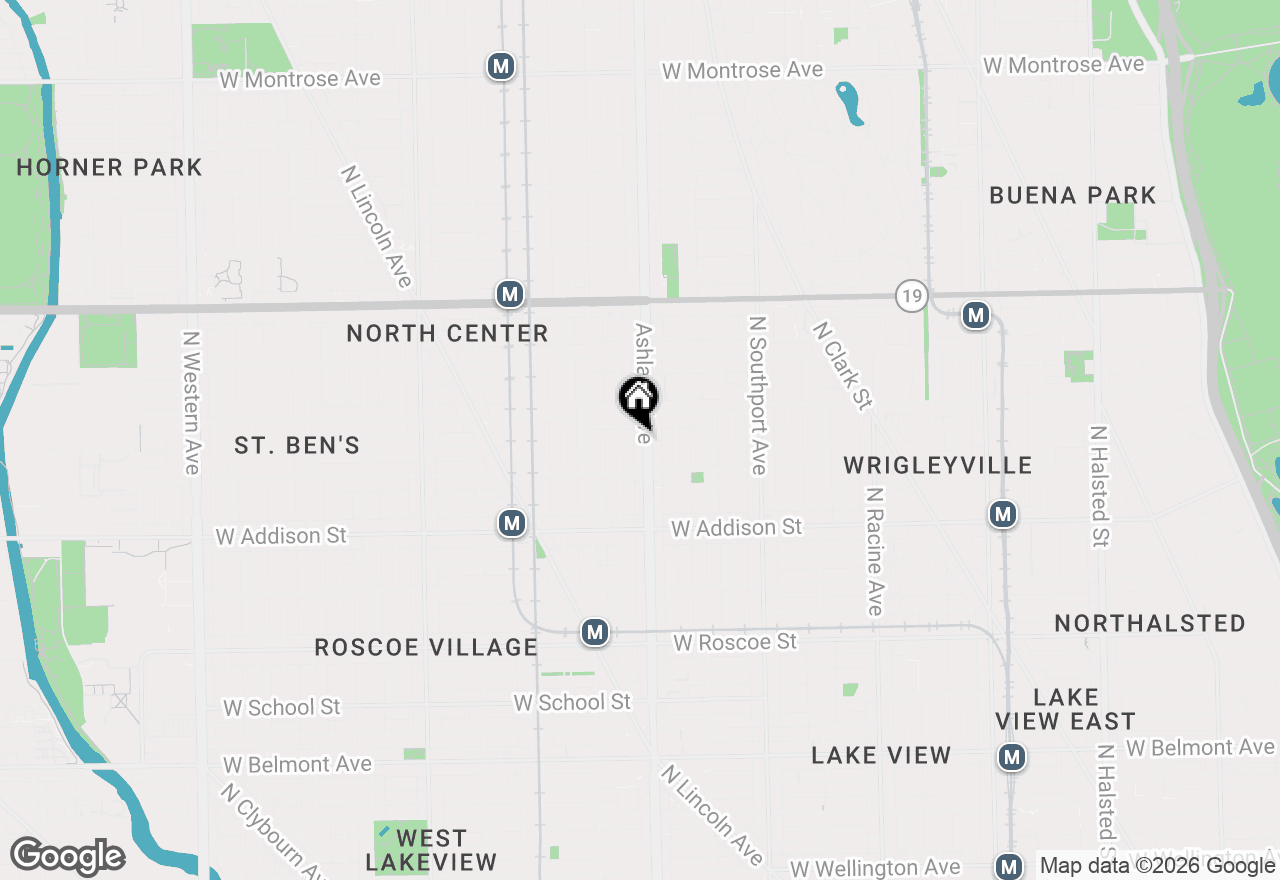 Map of 3732 N Ashland Avenue #3, Chicago, IL 60613