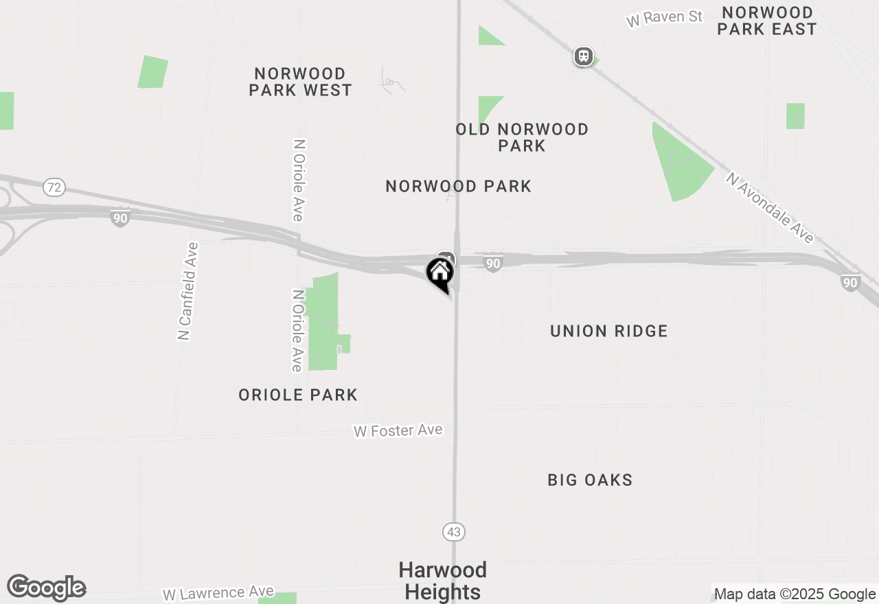 Map of 7227 W Higgins Avenue #106, Chicago, IL 60656