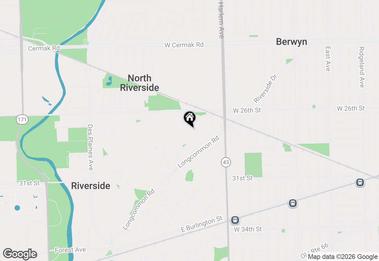 Map of 526 Uvedale Road, Riverside, IL 60546