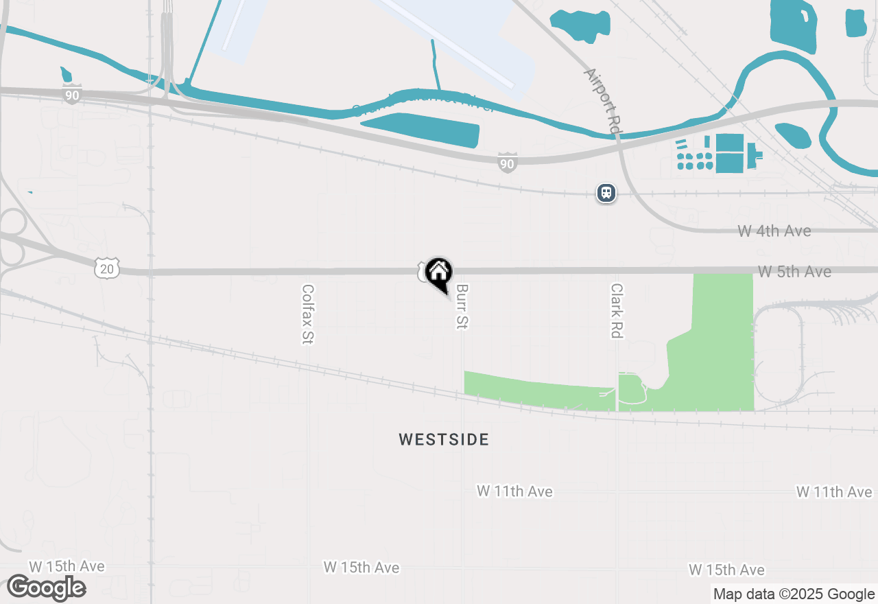 Map of 568 Clinton Street, Gary, IN 46406